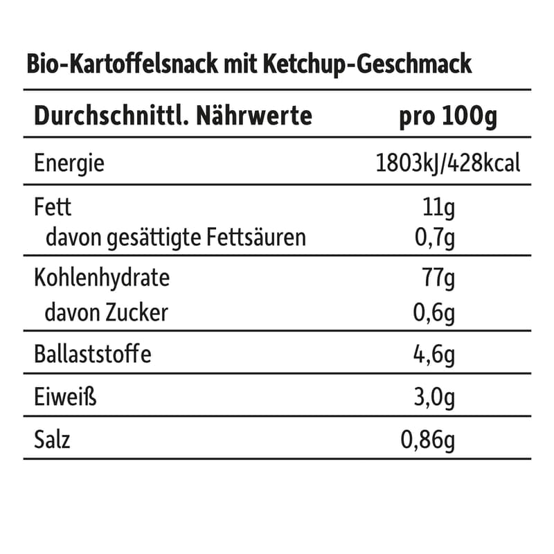 Freche Freunde Kids BIO Bunte Chips Ketchup-Style