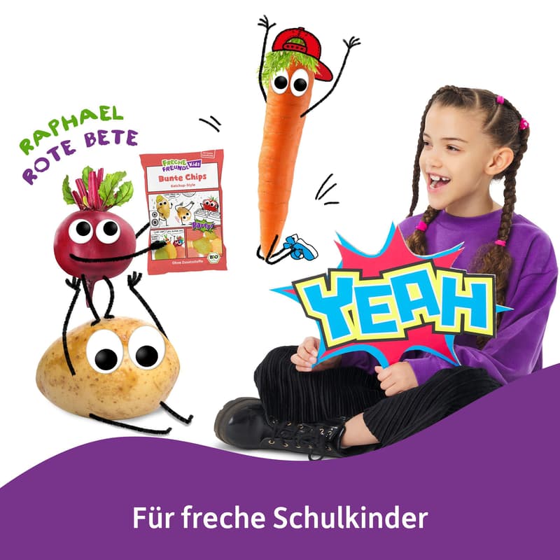 Freche Freunde Kids BIO Bunte Chips Ketchup-Style
