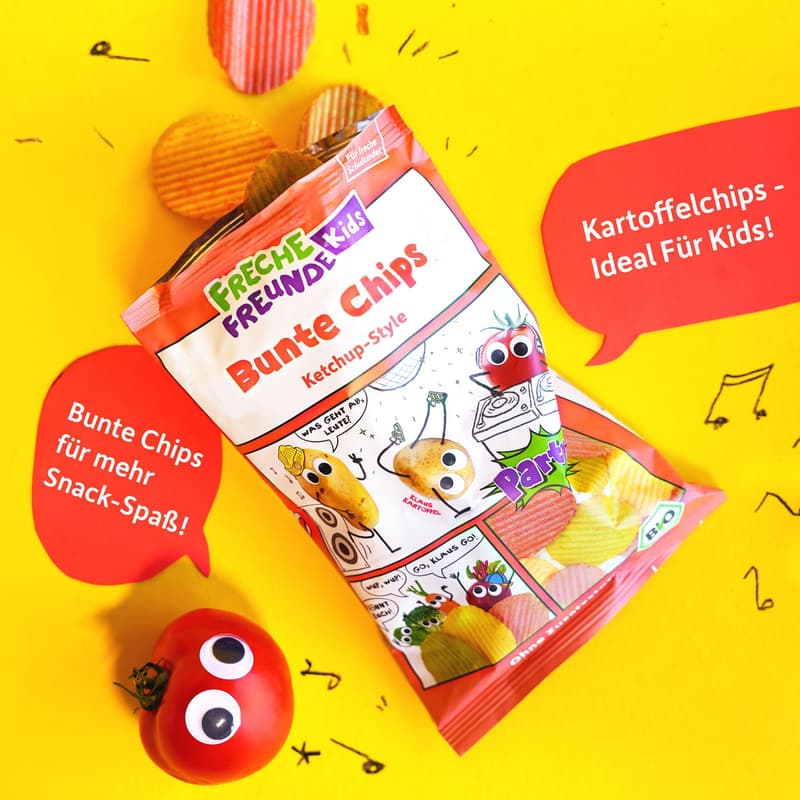 Freche Freunde Kids BIO Bunte Chips Ketchup-Style