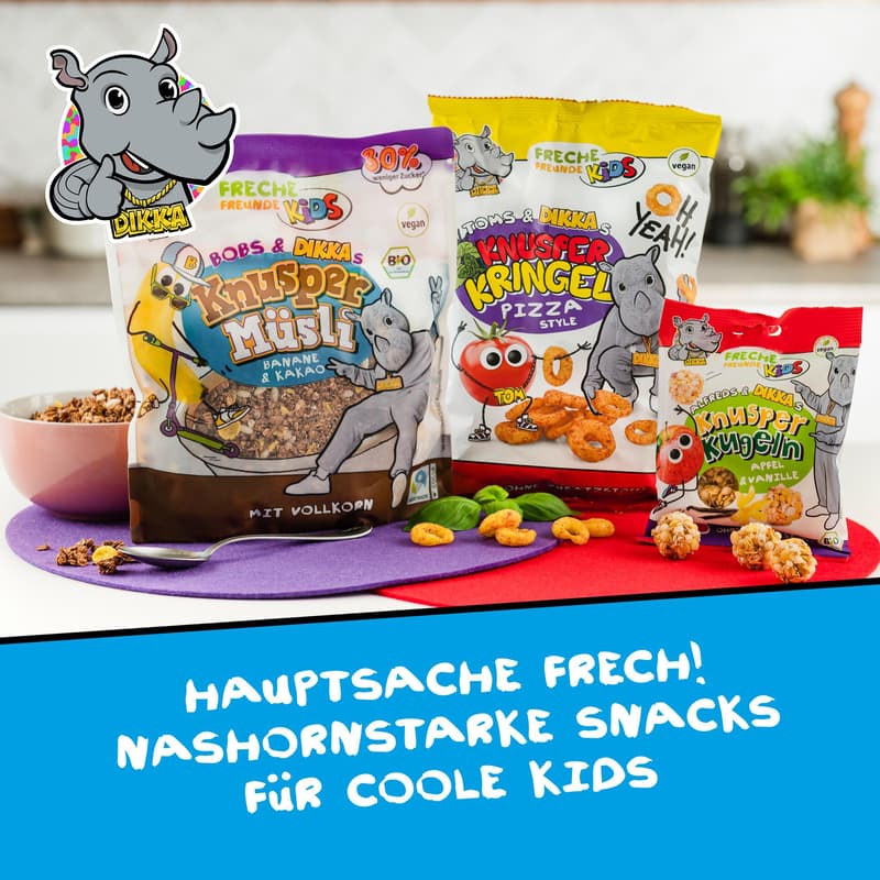 Freche Freunde Kids BIO Toms & DIKKAs Knusper Kringel Pizza Style