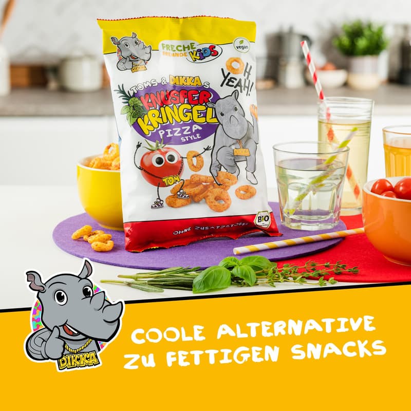Freche Freunde Kids BIO Toms & DIKKAs Knusper Kringel Pizza Style