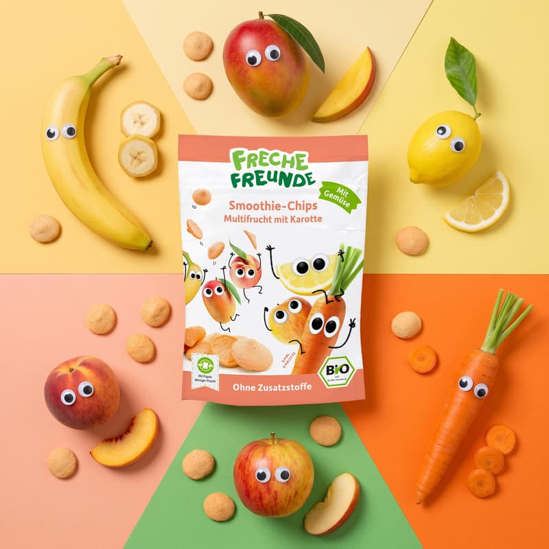 Freche Freunde BIO Smoothie-Chips Multifrucht mit Karotte