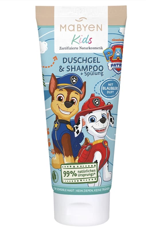 Mabyen Kids 3in1 Duschgel, Shampoo & Spülung, Blaubeere
