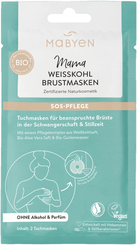 Mabyen Mama Weißkohl Brustmaske