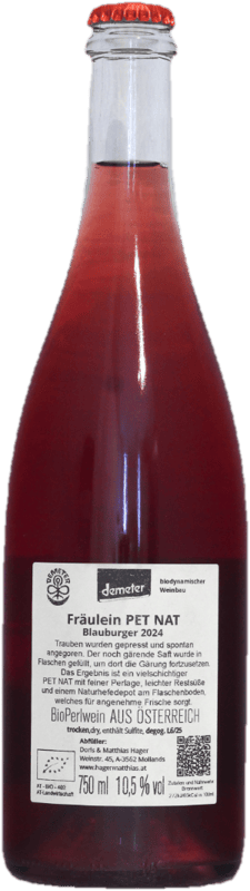Hager Organic Pet Nat Rosé Fräulein 2025