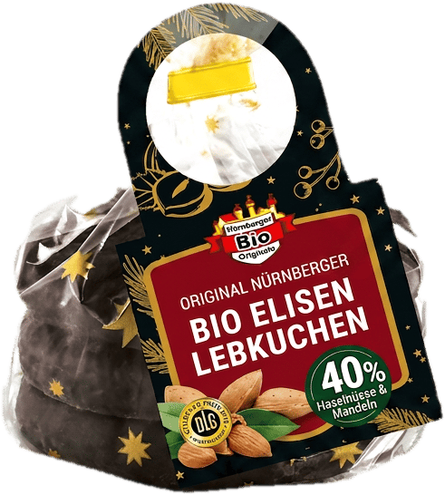 Original Nürnberger BIO Elisenlebkuchen 3 Stk. , schokoliert