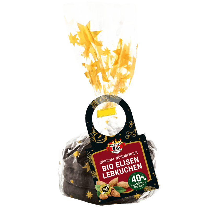Original Nürnberger BIO Elisenlebkuchen 3 Stk. , schokoliert