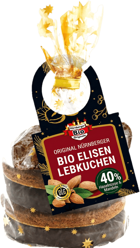 Original Nürnberger BIO Elisenlebkuchen 5 Stk., assortiert