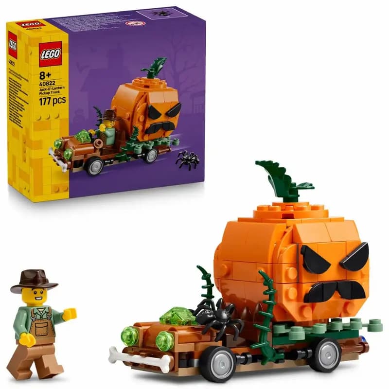 LEGO Iconic Pickup with Halloween Pumpkin