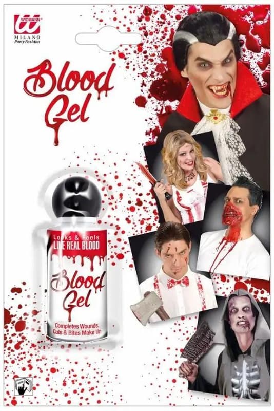 WIDMANN Blutgel Flasche mit gelatinösem Blut rot 28ml