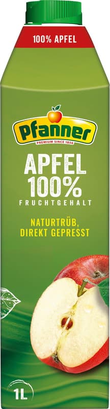 Pfanner Naturally Cloudy Apple Juice Not From Concentrate 100%