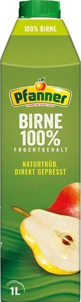 Pfanner Naturally Cloudy Pear Juice Not From Concentrate 100%