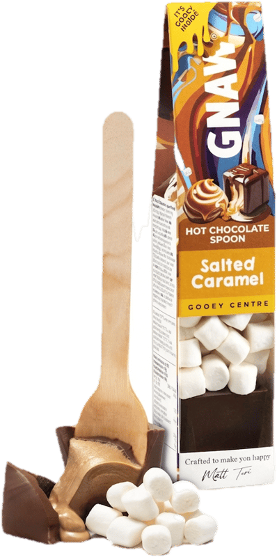 GNAW Trinkschokolade Soft Centre Hot Choc Spoon Caramel