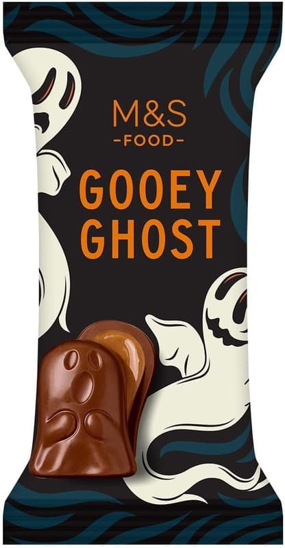 Marks & Spencer Gooey Ghost Milchschokolade mit Karamellfüllung