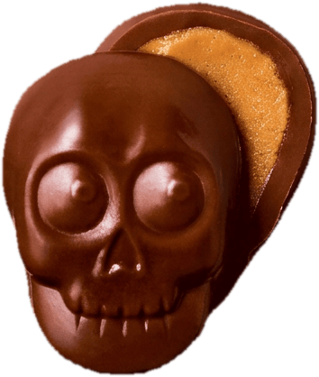 Marks & Spencer Peanut Butter Spooky Skull Milchschoko mit Erdnussfüllung