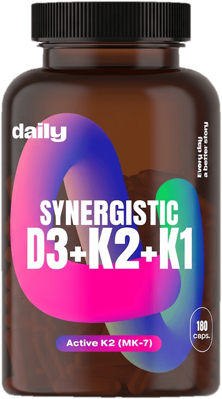 Daily Synergistisches Vitamin D3 + K2 + K1