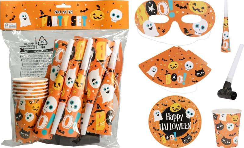 36-Piece Halloween Party Set