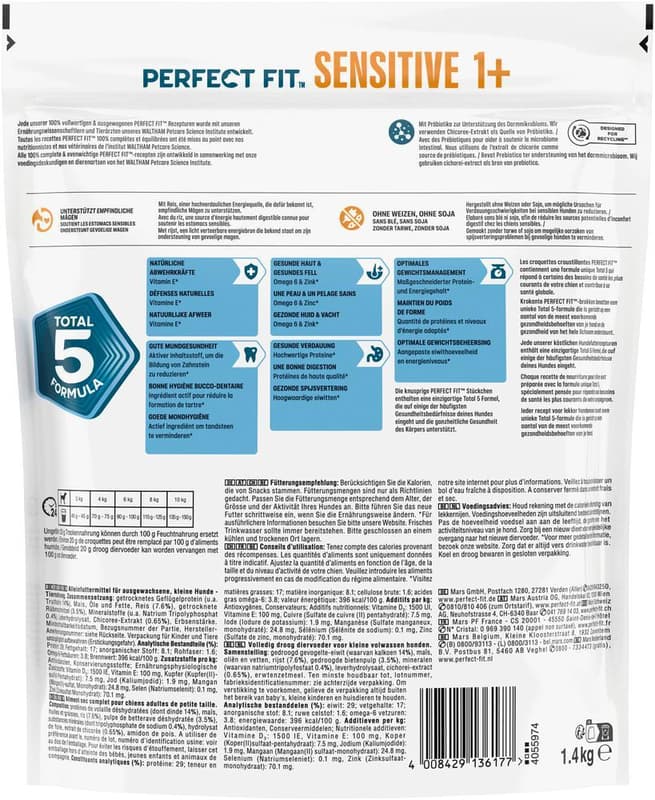 Perfect Fit™ Hund Trocken Sensitive mit Truthahn 1,4kg