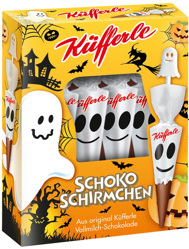 Küfferle Schokoschirmchen Geister 4er