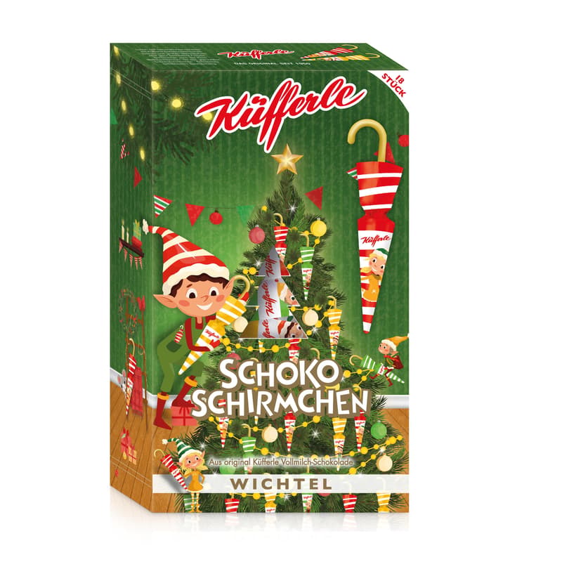 Küfferle Schokoschirmchen Wichtel 18er