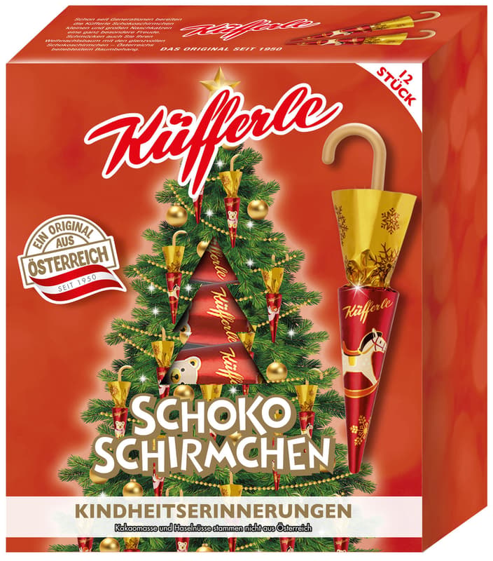 Küfferle Schokoschirmchen Kindheitserinnerungen 12er
