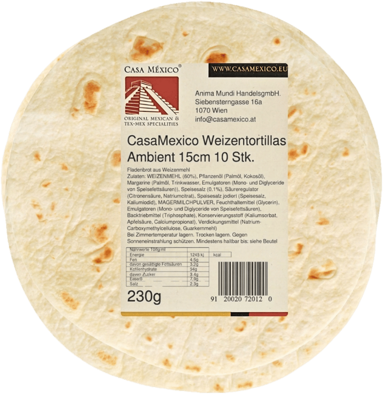 CasaMexico Weizentortillas 15 cm