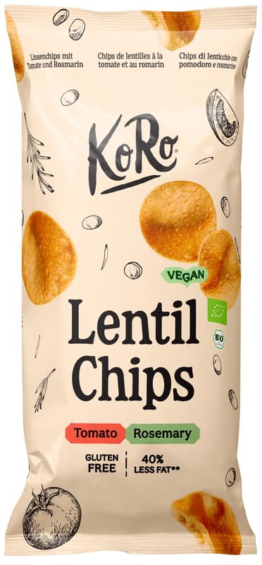 KoRo Organic Lentil Chips with Tomato & Rosemary