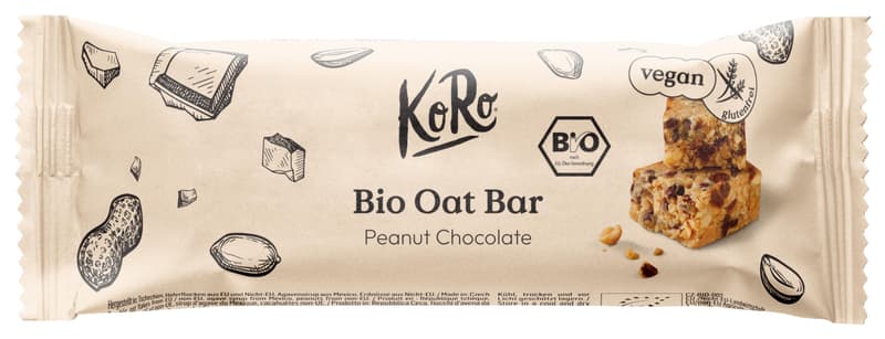 KoRo Organic Oat Bar Peanut Chocolate