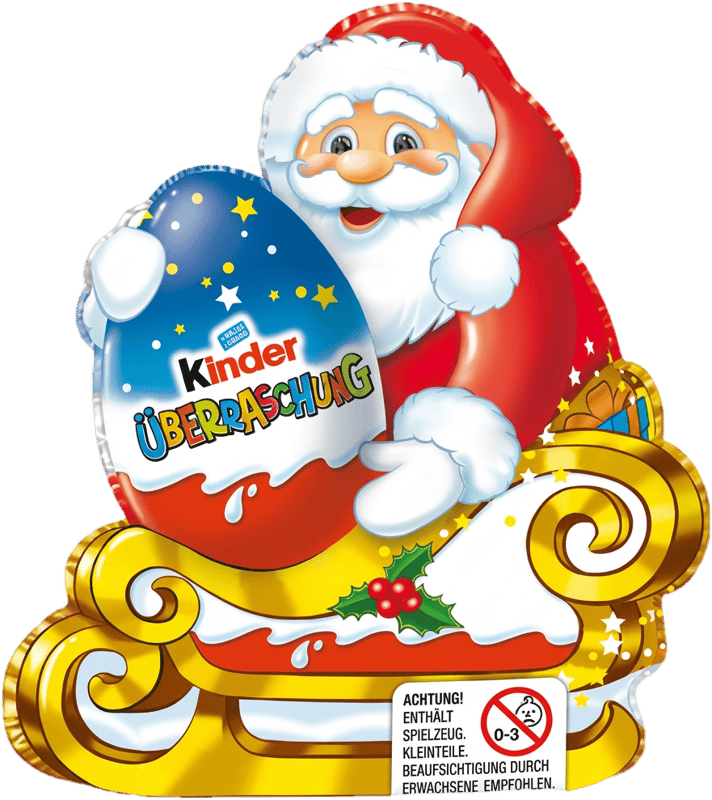 Kinder Überraschung Weihnachtsmann mit Ei