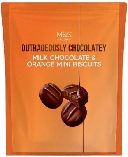 Marks & Spencer Milk Chocolate & Orange Mini Biscuits