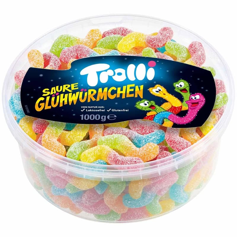 Trolli Saure Glühwürmchen XXL-Dose