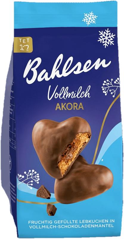 Bahlsen Akora gefüllte Schoko-Lebkuchenherzen