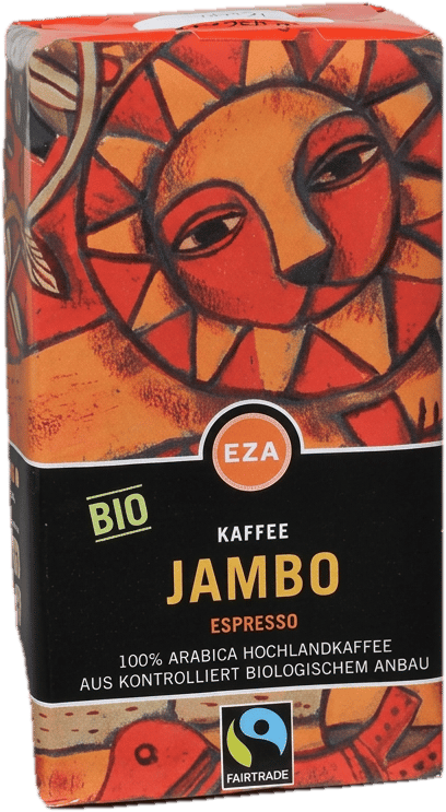 EZA BIO Fairtrade Kaffee Jambo Espresso gemahlen