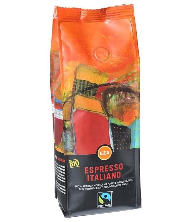 EZA BIO Fairtrade Kaffee Espresso Italiano ganze Bohne