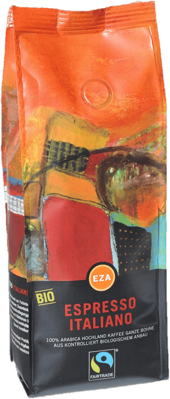 EZA BIO Fairtrade Kaffee Espresso Italiano ganze Bohne