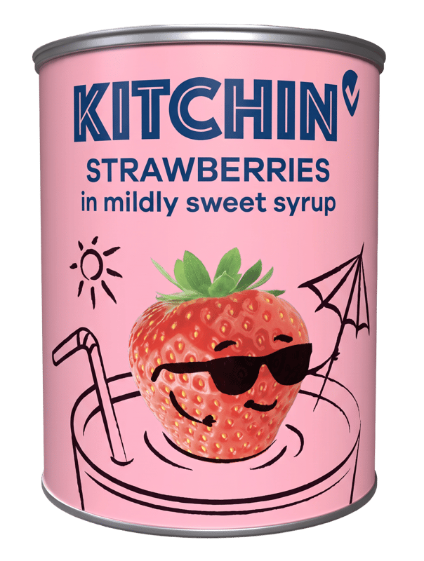 Kitchin Strawberries in light syrup
