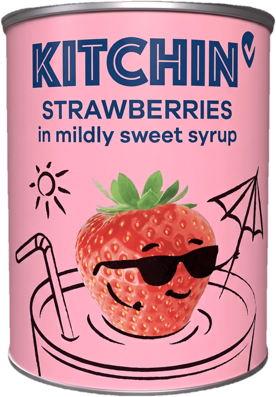 Kitchin Strawberries in light syrup