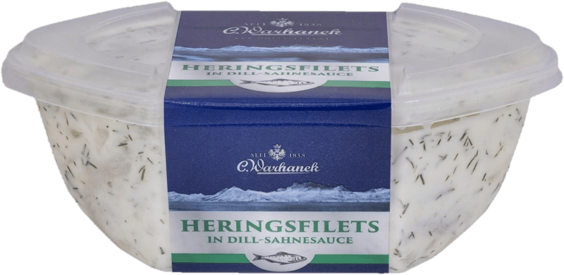 Warhanek Herring Fillet in Dill Cream Sauce with Cucumbers