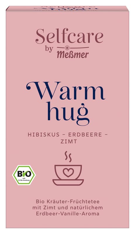 MEßMER Organic Warm hug Hibiscus - Strawberry - Cinnamon Tea bags