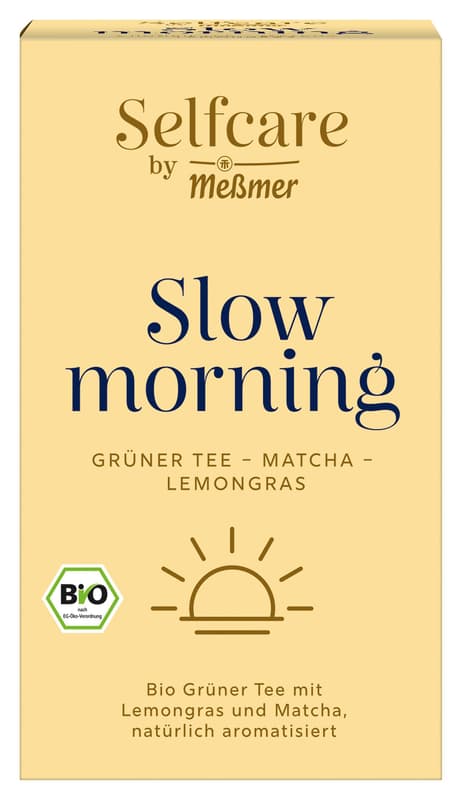 MEßMER Organic Slow Morning Green Tea - Matcha - Lemongrass Tea Bags