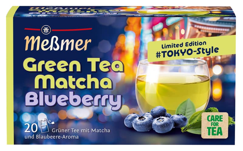 MEßMER Green Tea Matcha Blueberry Tea Bags