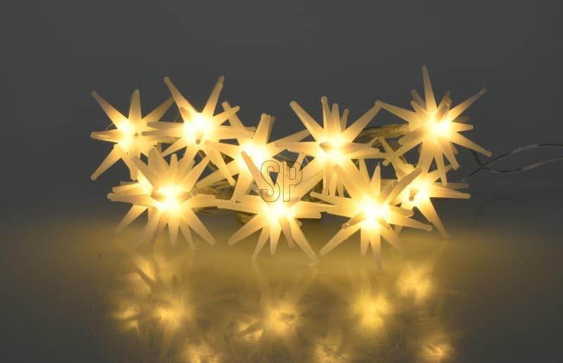 LED star string lights 120 cm, plastic/metal, warm white