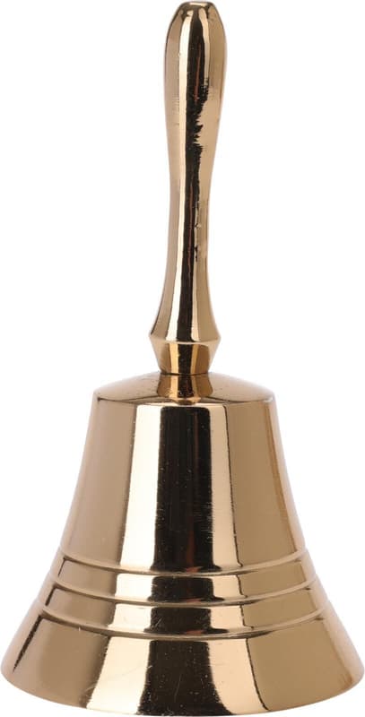 Christmas bell 11 × 5. 5 cm, aluminium, gold