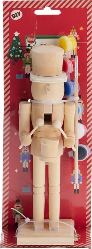 DIY Nutcracker 22. 5 cm, pine wood