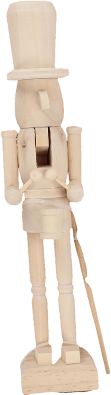 DIY Nutcracker 22. 5 cm, pine wood