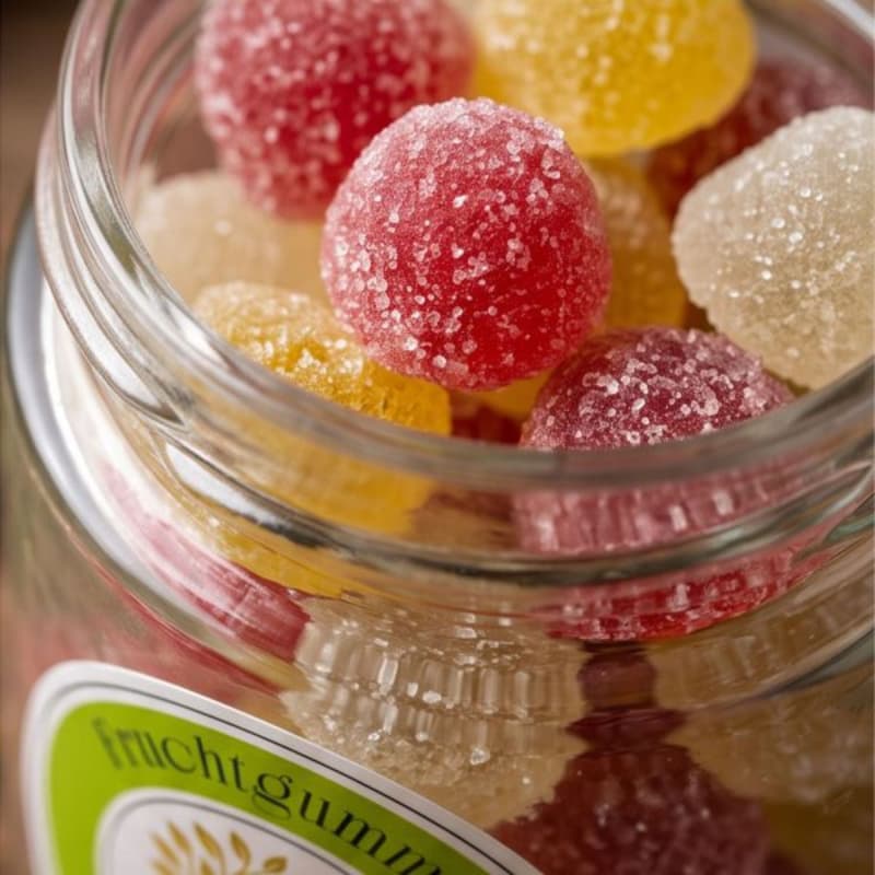 Fruchtgummi Glas Frohe Weihnachten
