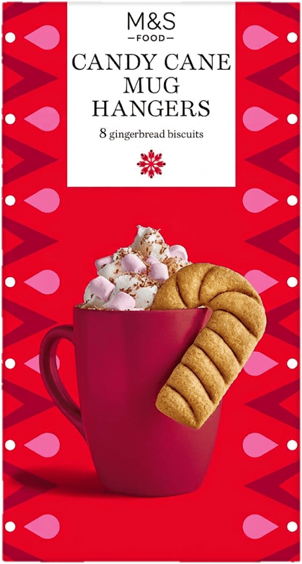 Marks and Spencer Mug Hangers Candy Cane Lebkuchen