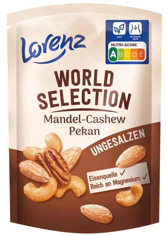 Lorenz World Selection Unsalted Almond Cashew Pecan