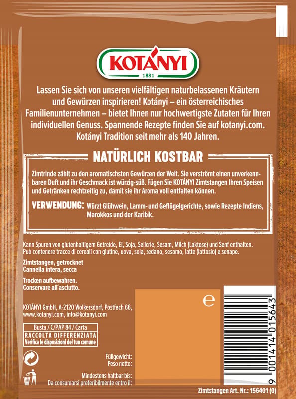 Kotányi Cinnamon whole