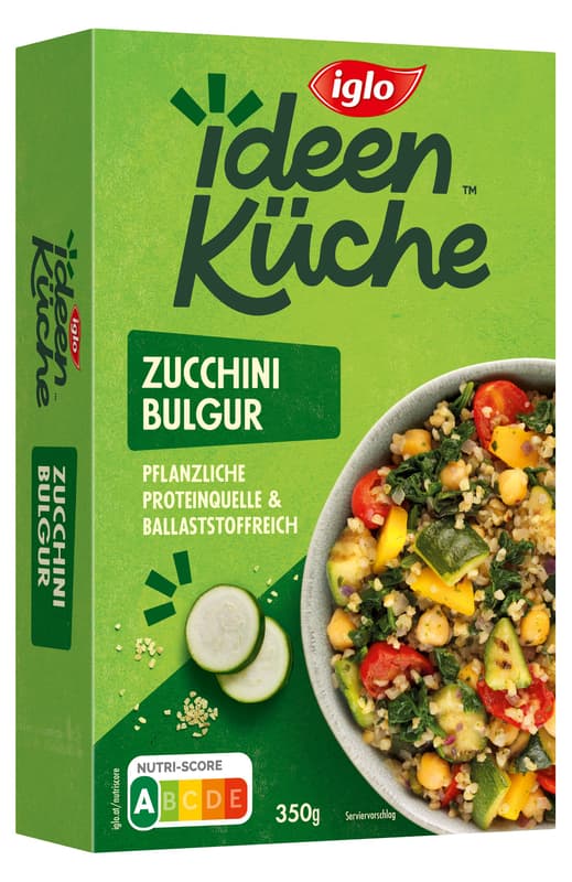 Iglo kitchen of ideas with courgette bulgur